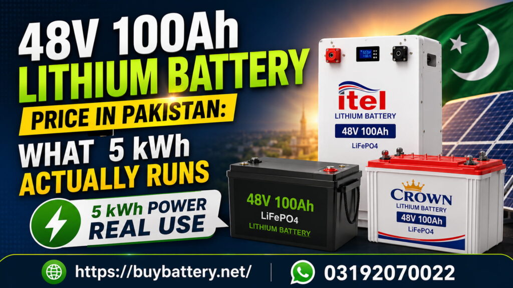 48V 100Ah Lithium Battery Price in Pakistan