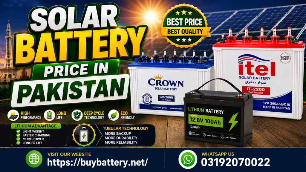 Solar Battery Price in Pakistan