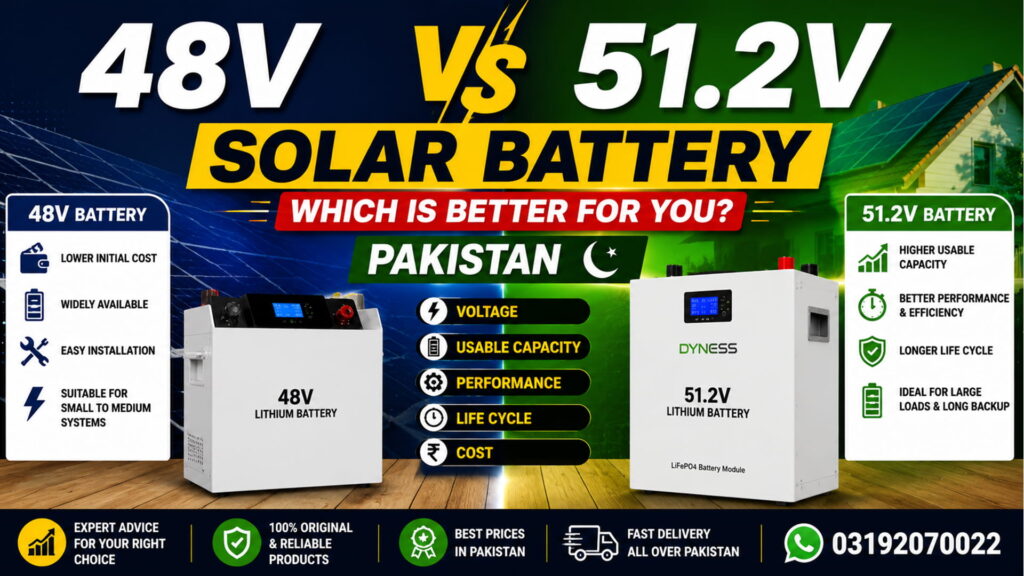 48V vs 51.2V Solar Battery Best Choice in Pakistan