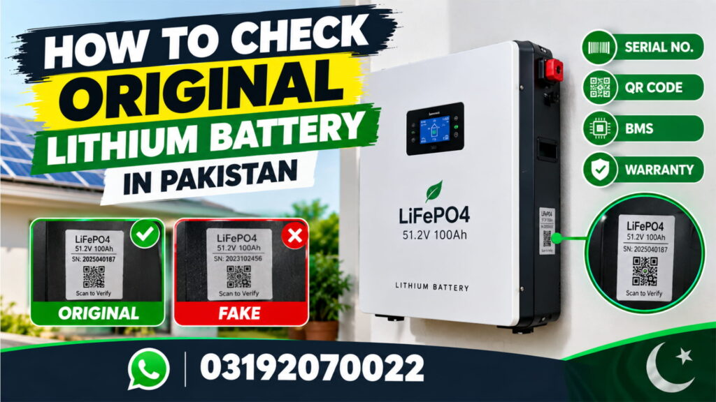 How to check original lithium battery Pakistan