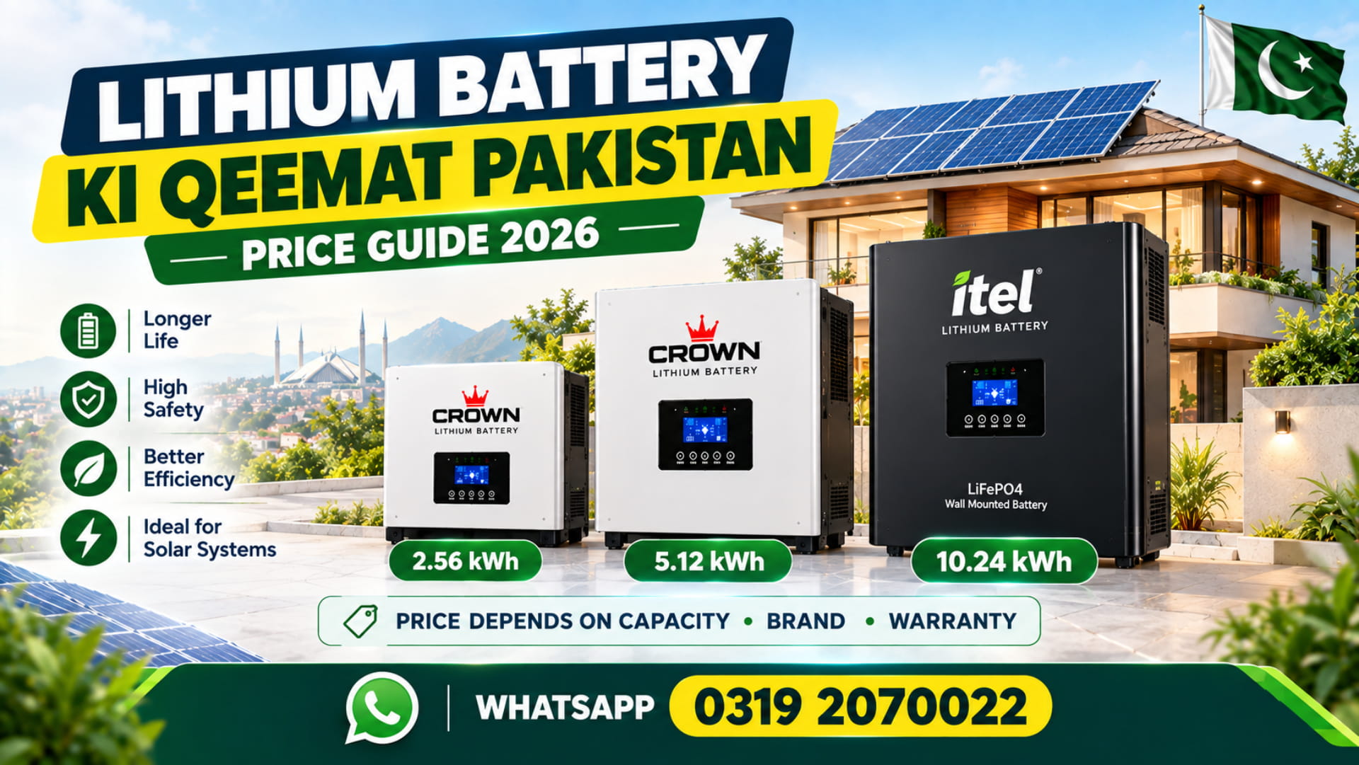 Lithium Battery ki Qeemat Pakistan