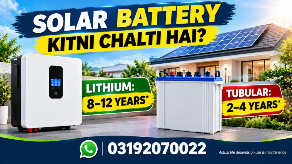 Solar Battery Kitni Chalti hai