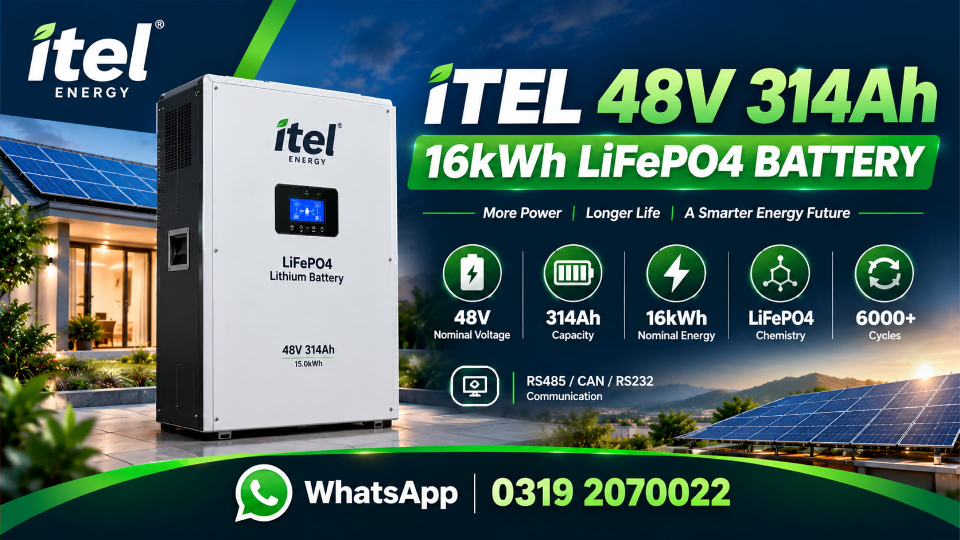 itel 48V 314Ah Price